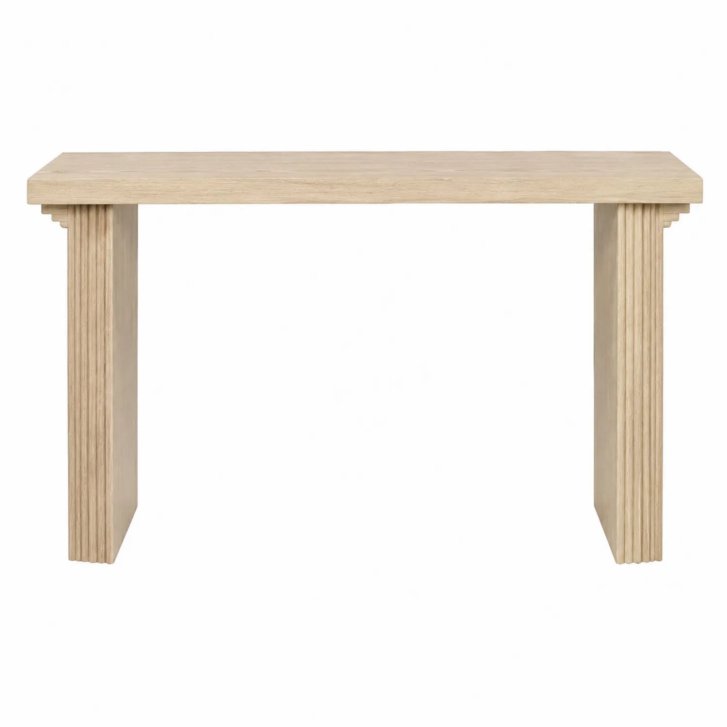 Console en bois clair laminé 120cm