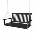 Balancelle extérieure en bois noir 120 cm