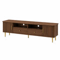 Meuble TV en bois avec pieds en métal 180 cm