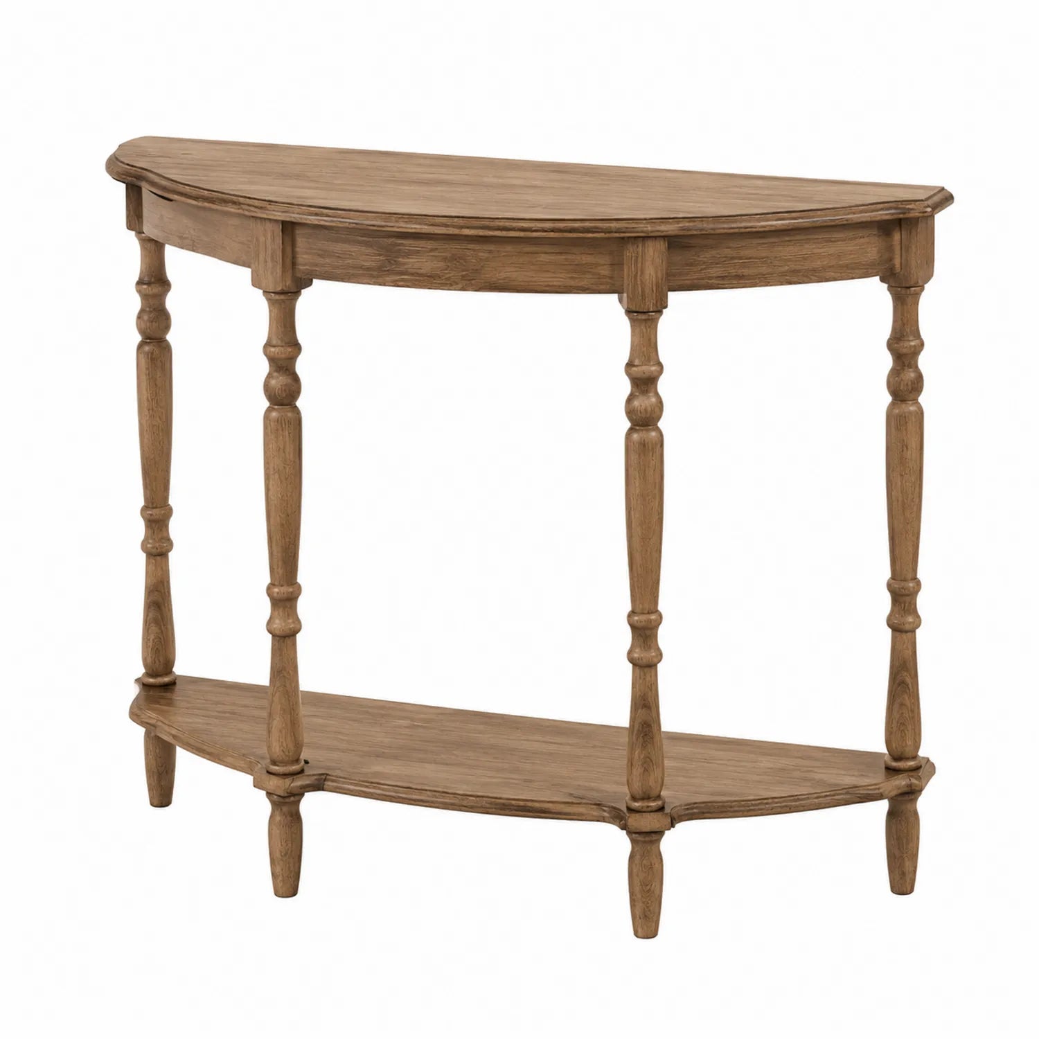 Console demi-circulaire en bois