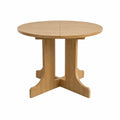 Table ronde en chêne clair 120 cm