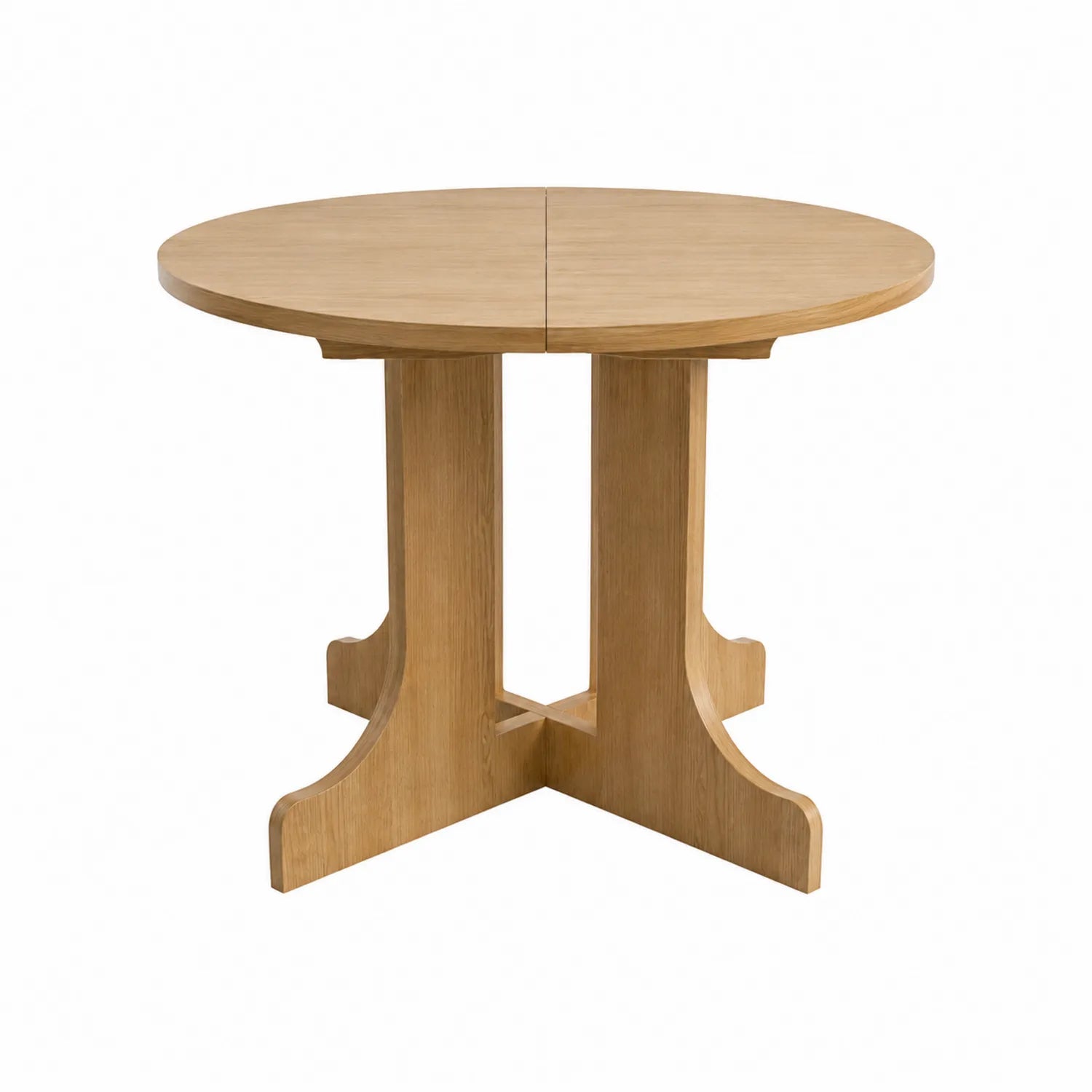 Table ronde en chêne clair 120 cm