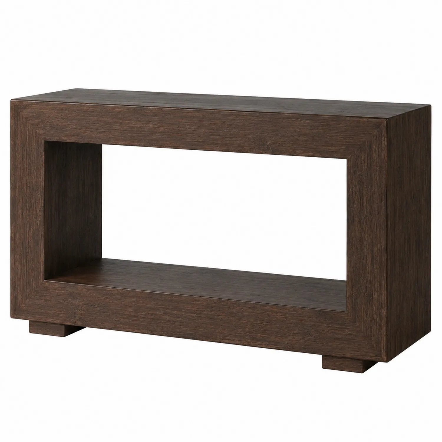 Console en bois brun 120 cm x 40 cm x 75 cm